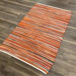 Artistic Rag Rug 46” fresh Orange New